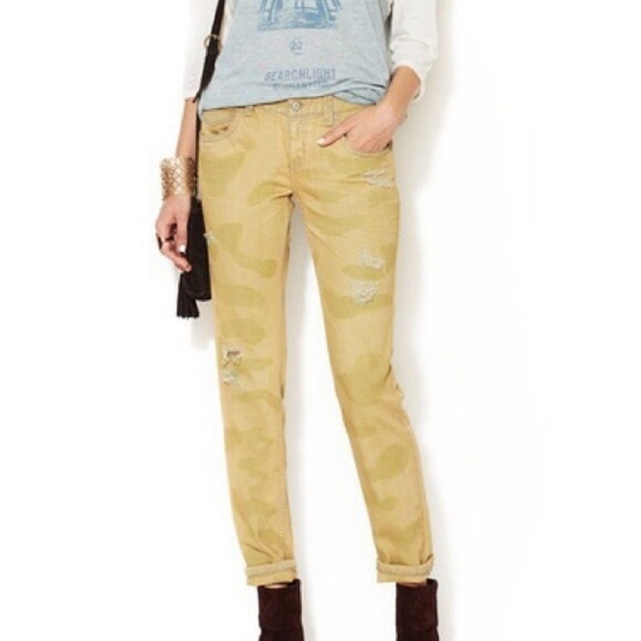 Free People Distressed Camo Skinnies - Picture 2 of 3